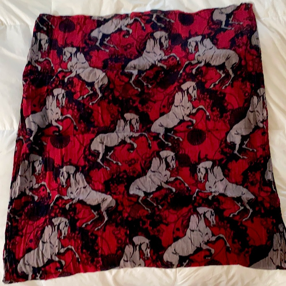 ASOS horse print circle scarf